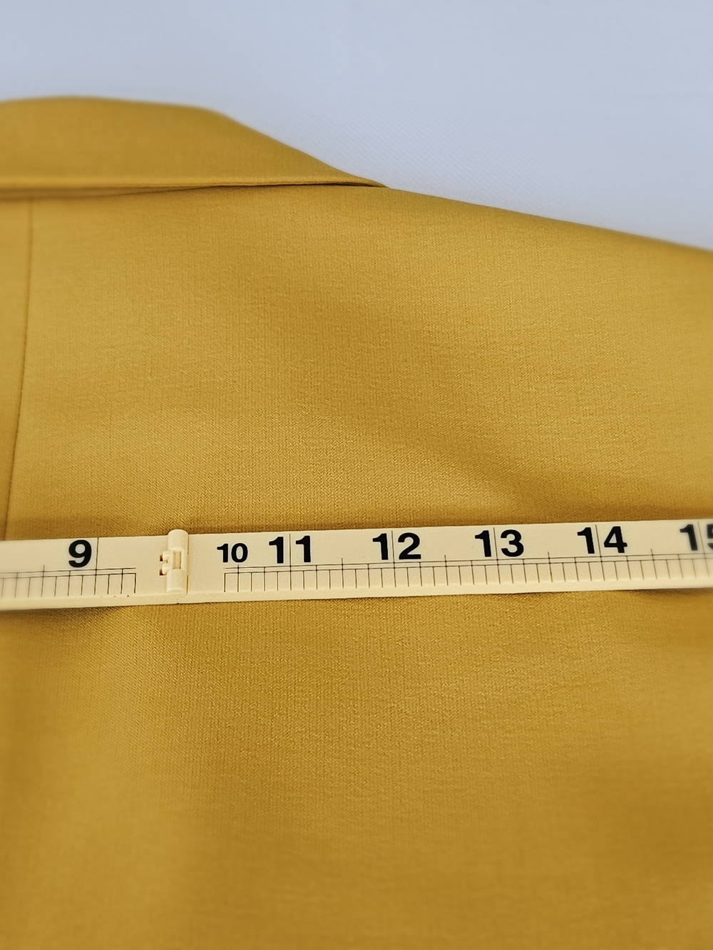 Black Label by Evan-Picone Mustard Yellow Blazer Jacket Size 12 Single Button - Picture 14 of 16